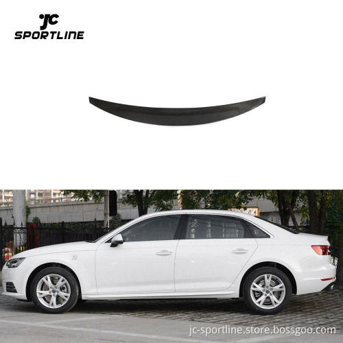 Carbon Fiber Rear Trunk Spoiler Wing for Audi A4 B9 Quattro S Line S4 Sedan 2017-2023
